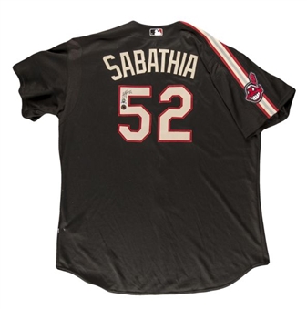 2004 CC Sabathia Game Worn and Signed All-Star Game Batting Practice Jersey (MLB Authenticated) - PHOTO MATCHED
